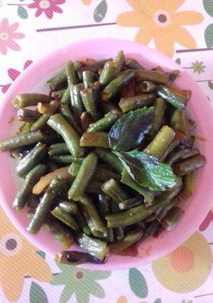 A picture of French Beans stir fry.