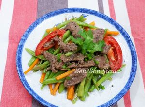 Hình của món Đậu Que Xào Thịt Bò.