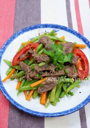 Hình của món Đậu Que Xào Thịt Bò.