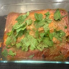 A picture of Greek Spicy Kalamaria Gemista (Καλαμαράκια γεμιστά) - Stuff Squid with Rice, Perfect meal - Enjoy :P.
