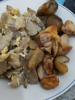 Una foto de Chuño pasi con chicharrón
