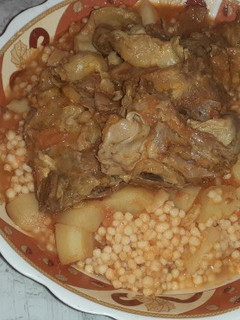 صورة لوصفة عيش بالخليع والخضار