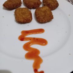 A picture of Chicken nuggets.