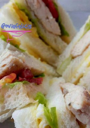 Foto resep Sandwich Ayam Telur