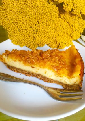 Karamellás sajttorta recept fotója