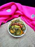 বেগুন মিক্স আলু গাজর ভাজি