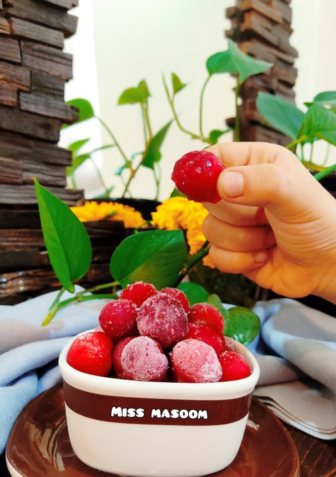 عکسی از دستور آلبالو نمکی