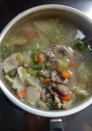 Foto resep Sop ayam dan baso