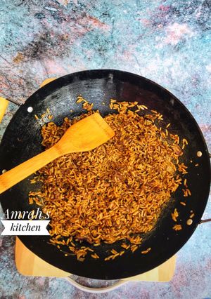 Brown fried rice ainihin hoton girkin