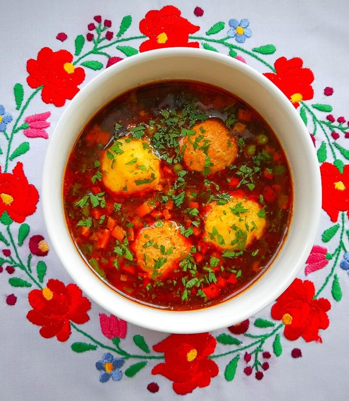 Gombócleves Mr. Soup módra 🇭🇺👌 recept fotója