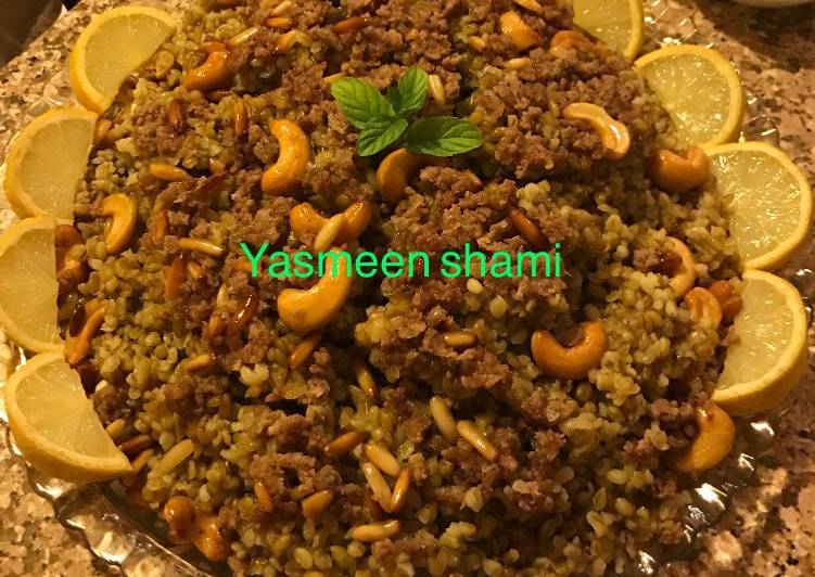 فريكة باللحمة المفرومة