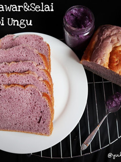 Foto resep Roti Tawar & Selai Ubi Ungu