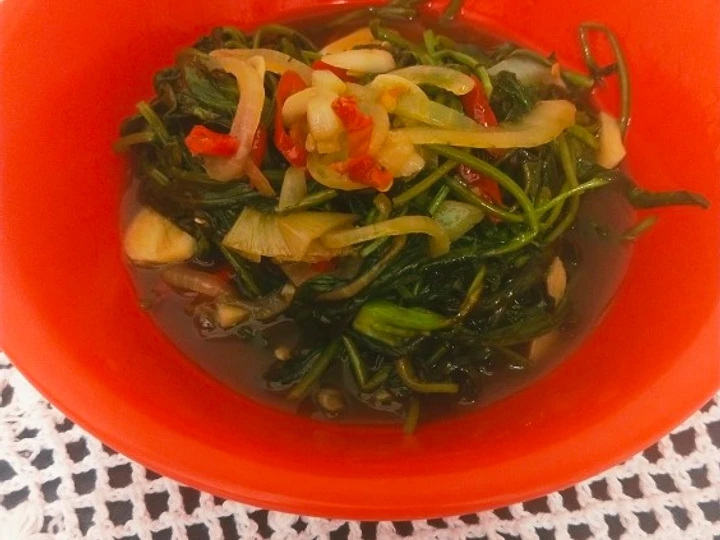 Cara Mudah Membuat Resep Tumis kangkung saus tiram yang Bikin Ngiler Anti Ribet, Bikin Ngiler