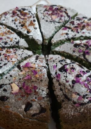عکسی از دستور کیک اسفناج