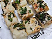 A picture of white dhokla