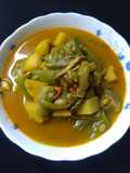 চিংড়ি,আলু,কইডা দিয়ে ঝিঙের ঝোল