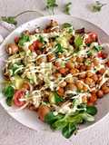 Salad with Crispy Chickpeas