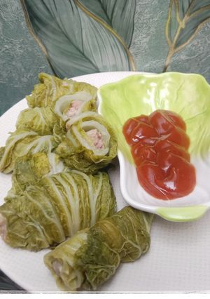 Foto resep Sawi Putih Gulung Ayam