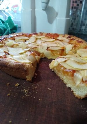 Una foto de Tarta de manzana súper fácil, rápida y económica