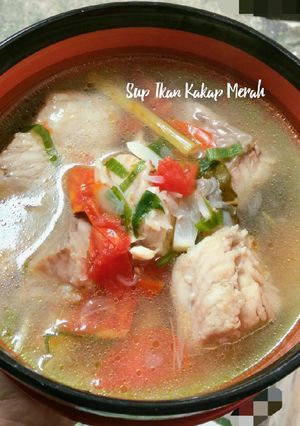 Foto resep Sup Ikan Kakap Merah Ala MamsKin