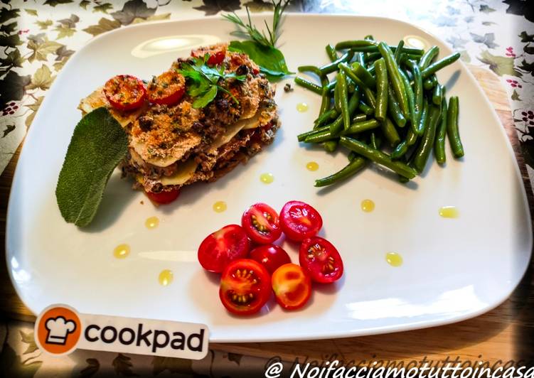 Lasagna di Sarde, Patate e Pomodorini al profumo di erbe aromatiche