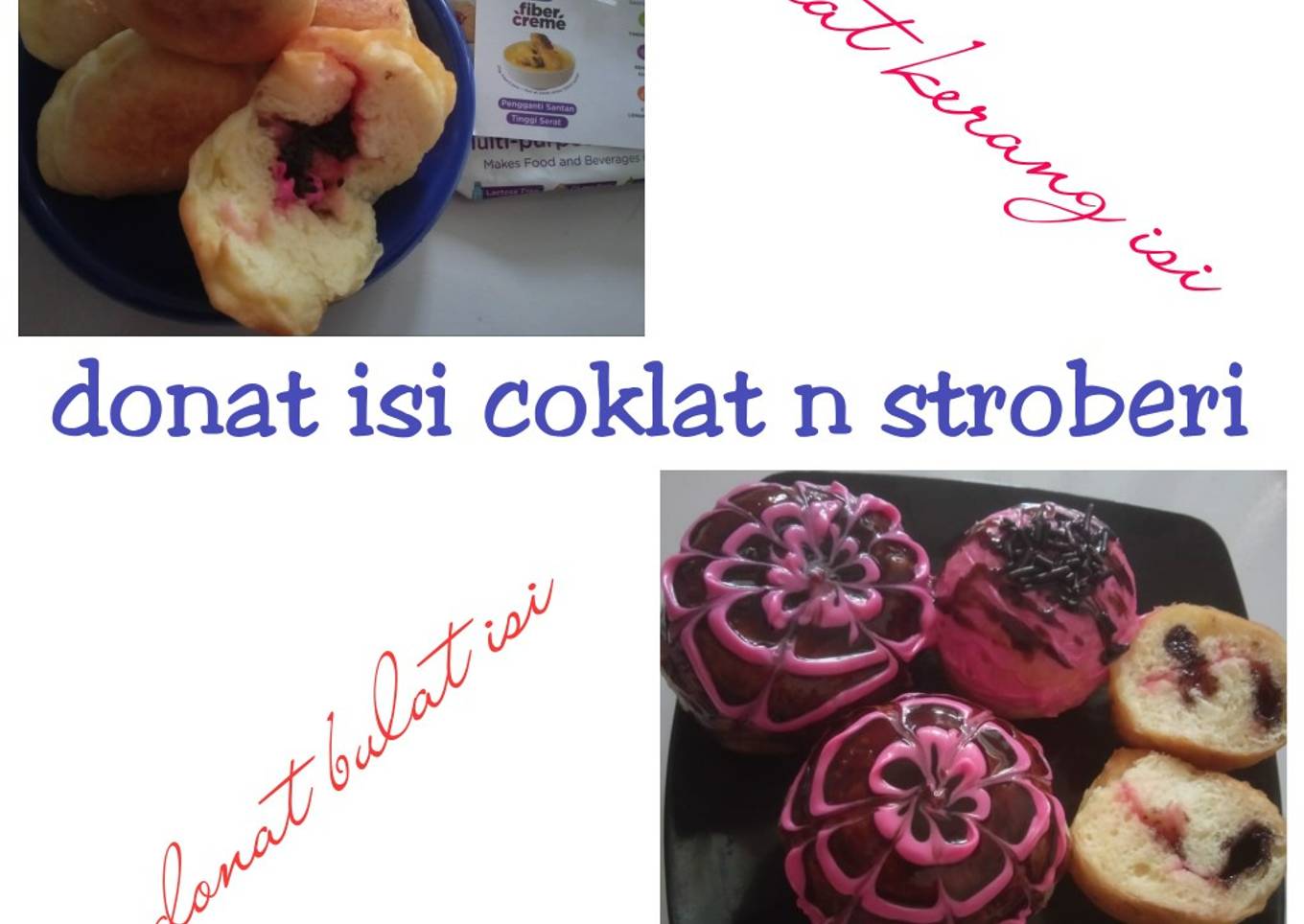 Donat isi simpel empuk enak