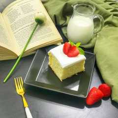 كيك الحليب tres leches-レシピのメイン写真