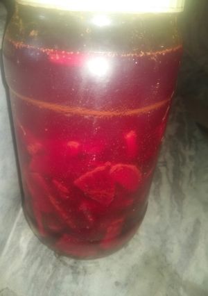 A picture of Mix gajer chukandeor or hari haldi ki kanji.