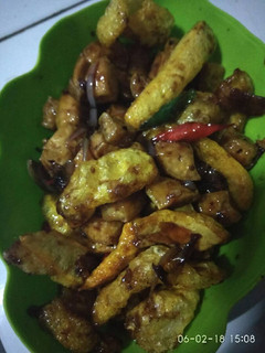 Foto resep Tahu dorokdok alias kerupuk kulit. saori lada hitam