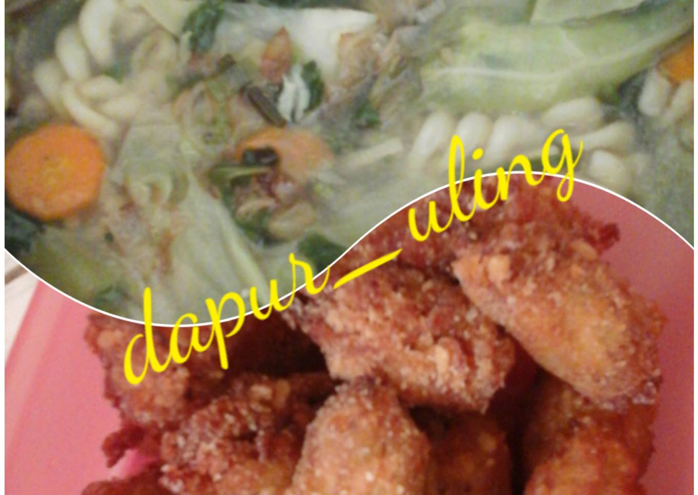 Nugget ayam + sayur sup