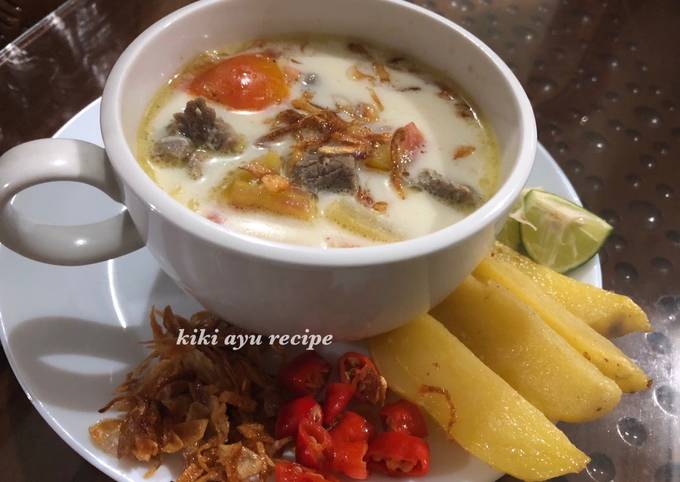 Soto Betawi Kuah Susu Santan Kerbau India #berburucelemekemas