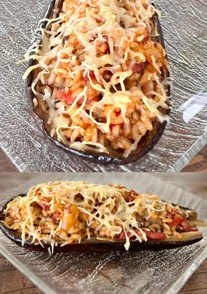 Une photo de Aubergines farcis aux riz