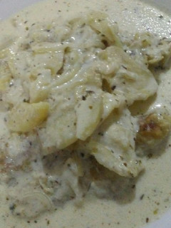 Una foto de Filet de merluza a la crema