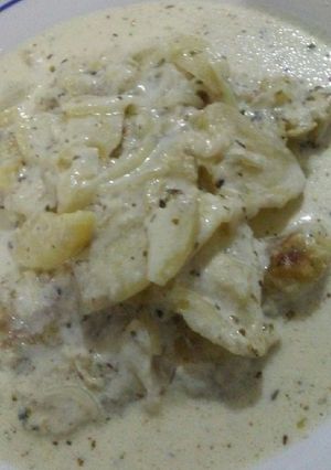 Una foto de Filet de merluza a la crema