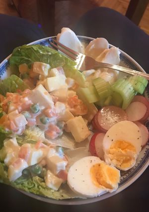 Tavaszi vega tál recept fotója