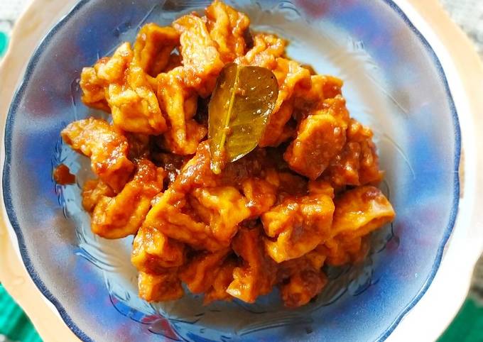 Resep: Tahu goreng bumbu sate Istimewa