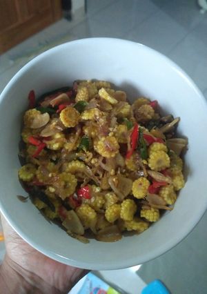 Foto resep Tumis Jagung Muda