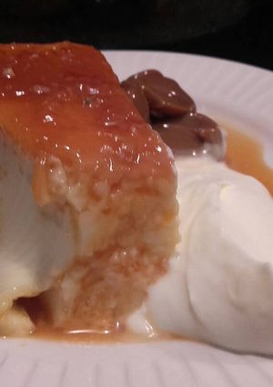 Una foto de Flan casero