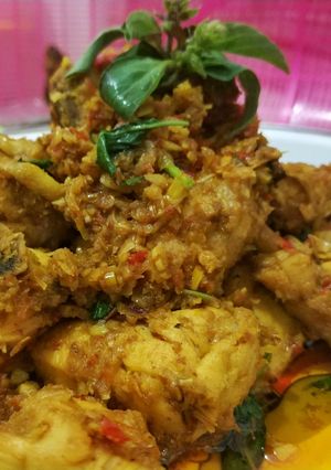 Foto resep Ayam nyat-nyat bumbu genep kemangi