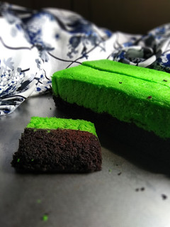 Foto resep Brownis pandan ala amanda
