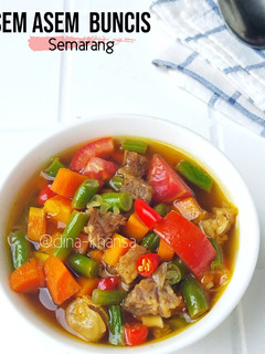 Foto resep Asem asem daging buncis ala Semarang