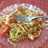Spaguettis de calabacín al ajillo