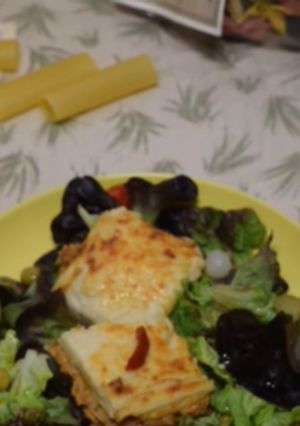 Una foto de Lasaña de carne casera hecha con masa de crêpes
