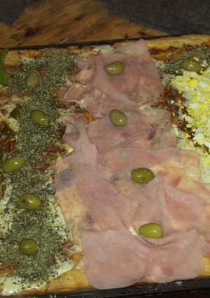 Una foto de Pizza casera