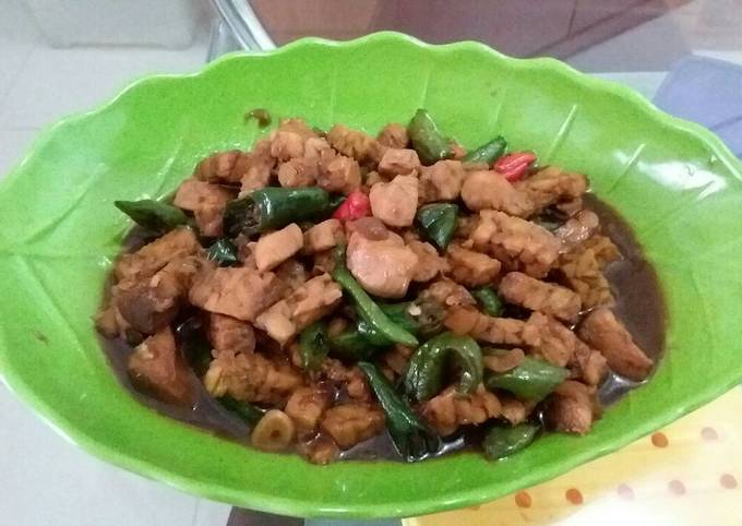 Anti Ribet, Bikin Tumis / Oseng-oseng Ayam, Tempe, Cabe Hijau Untuk Pemula