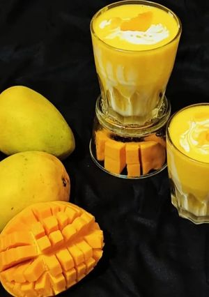 A picture of Creamy Mango Lassi.
