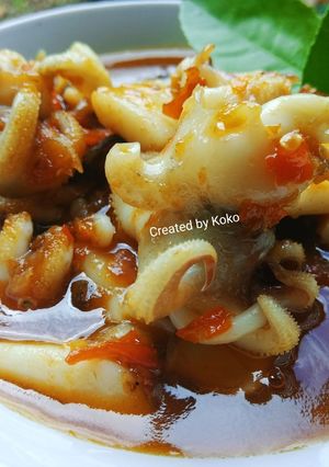 Foto resep Sotong Pedas Manis Ceria