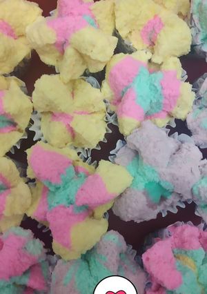 Foto resep Bolu kukus unicorn 🦄