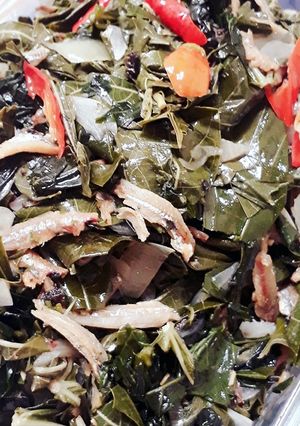 Foto resep Oseng Daun Pepaya Singkong