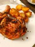 Pollo asado al horno